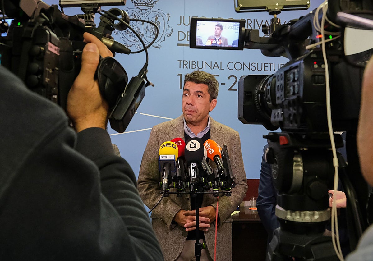 Imagen de archivo del presidente de la Generalitat Valenciana, Carlos Mazón