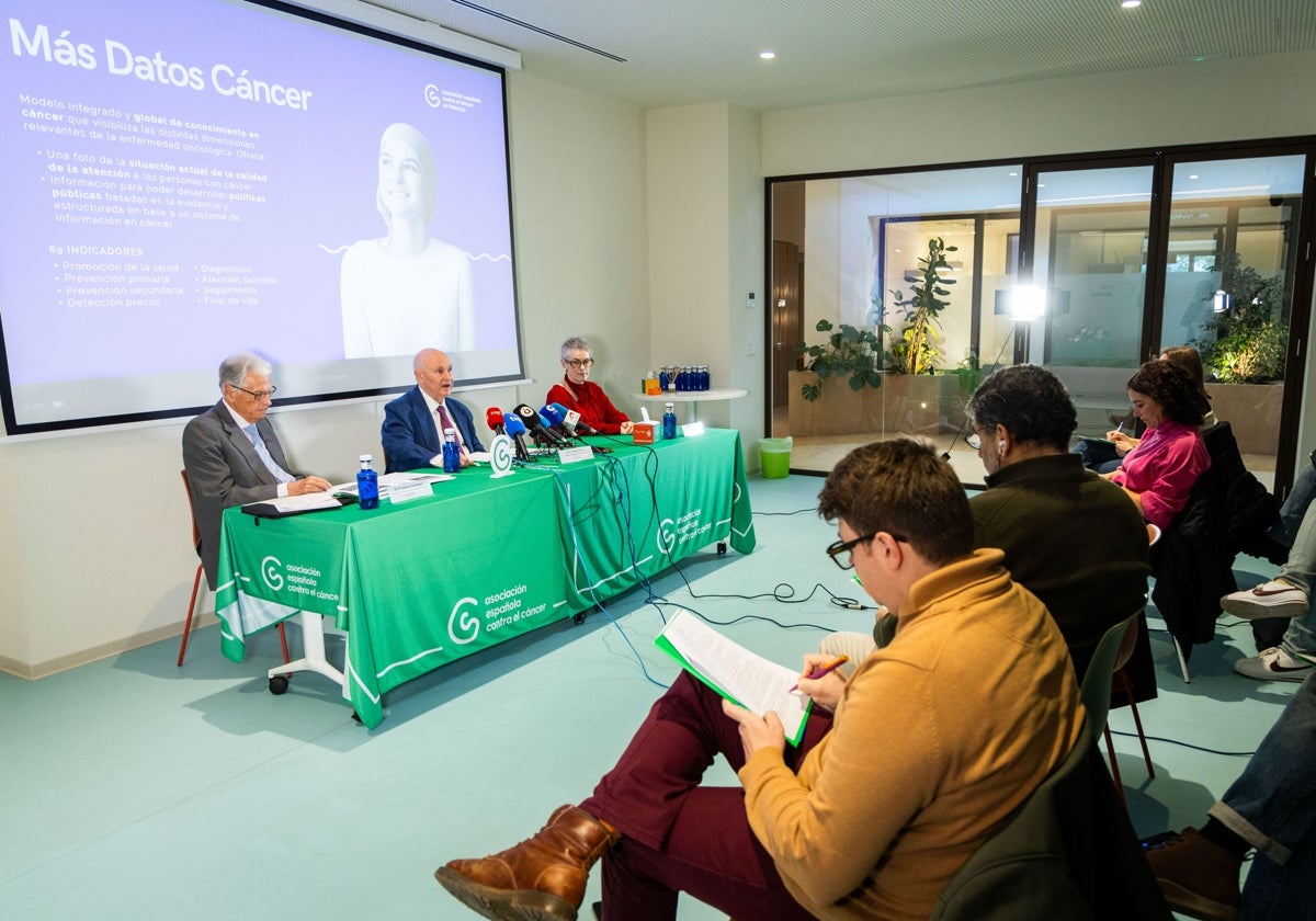 Presentación de la plataforma 'Más datos cáncer' en Valencia