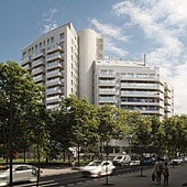 La nueva fachada del edificio incendiado en Campanar será de cerámica