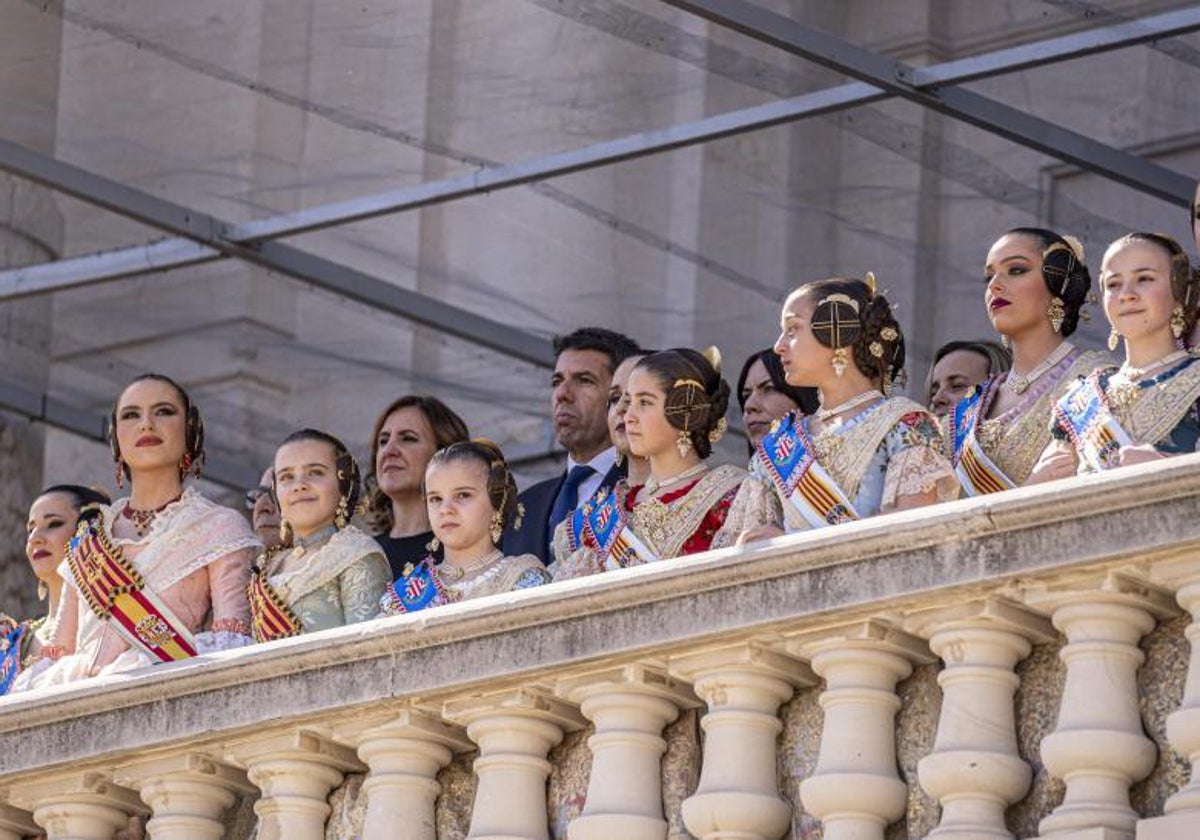 Imagen de archivo tomada durante una mascletà de las Fallas de Valencia