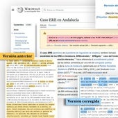 En la nueva versión dice que la Justicia cifró el fraude en 680 millones, y borra que «ninguna sentencia» afirmaba eso