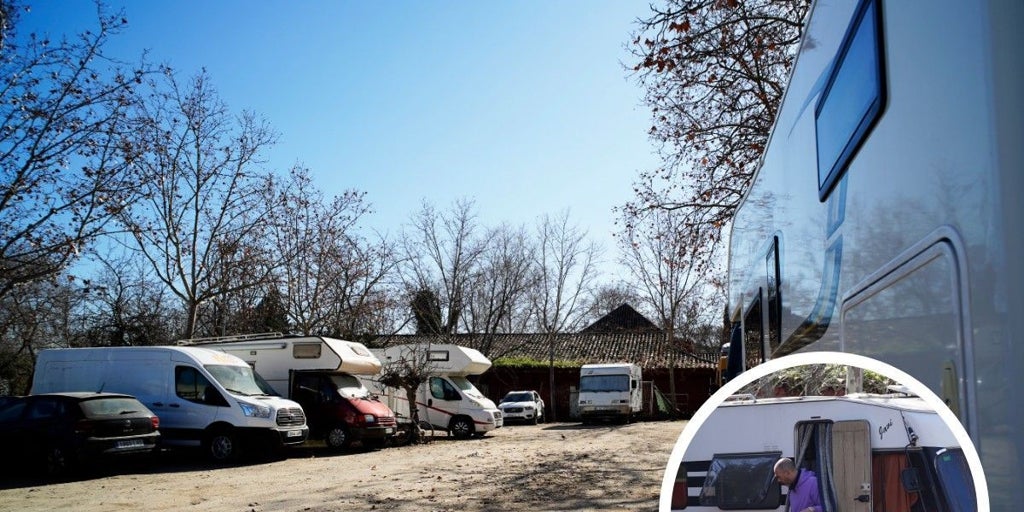 Un camping ilegal de caravanas en 'el pulmón' de la Casa de Campo