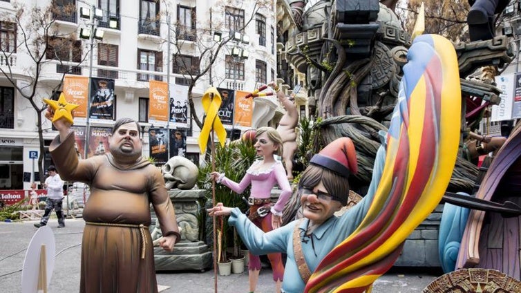 Los independentistas incluyen las Fallas de Valencia en el listado de fiestas del fuego de los «países catalanes»