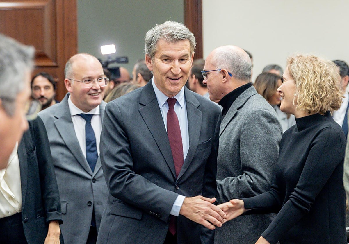 El presidente del Partido Popular, Alberto Núñez Feijóo