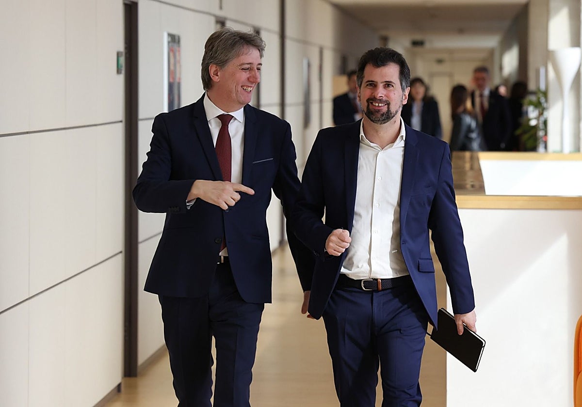 Carlos Martínez y Luis Tudanca, este martes