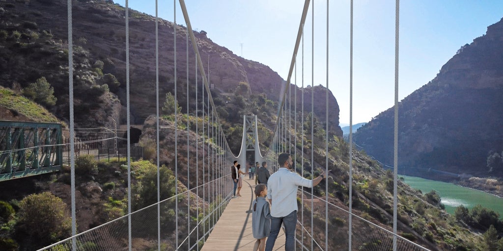 El Caminito de Rey se ampliará con el puente colgante más largo de España