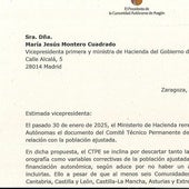 Azcón urge una reunión a la ministra Montero para que la despoblación cuente en la nueva financiación