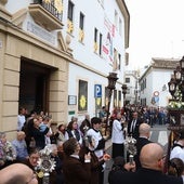 El Beato Cristóbal de Santa Catalina, junto a la residencia Jesús Nazareno