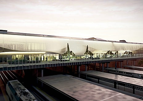 Imagen secundaria 1 - Recreación de la futura estación de Valladolid