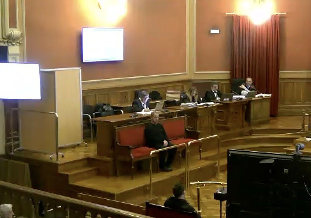 Uno de los testigos, durante el juicio al kamikaze de Gurb