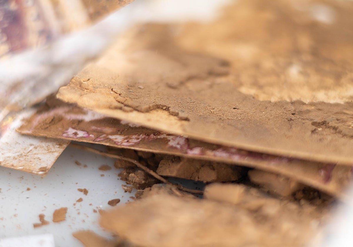 Imagen de archivo de fotografías dañadas por la dana del 29 de octubre en Valencia