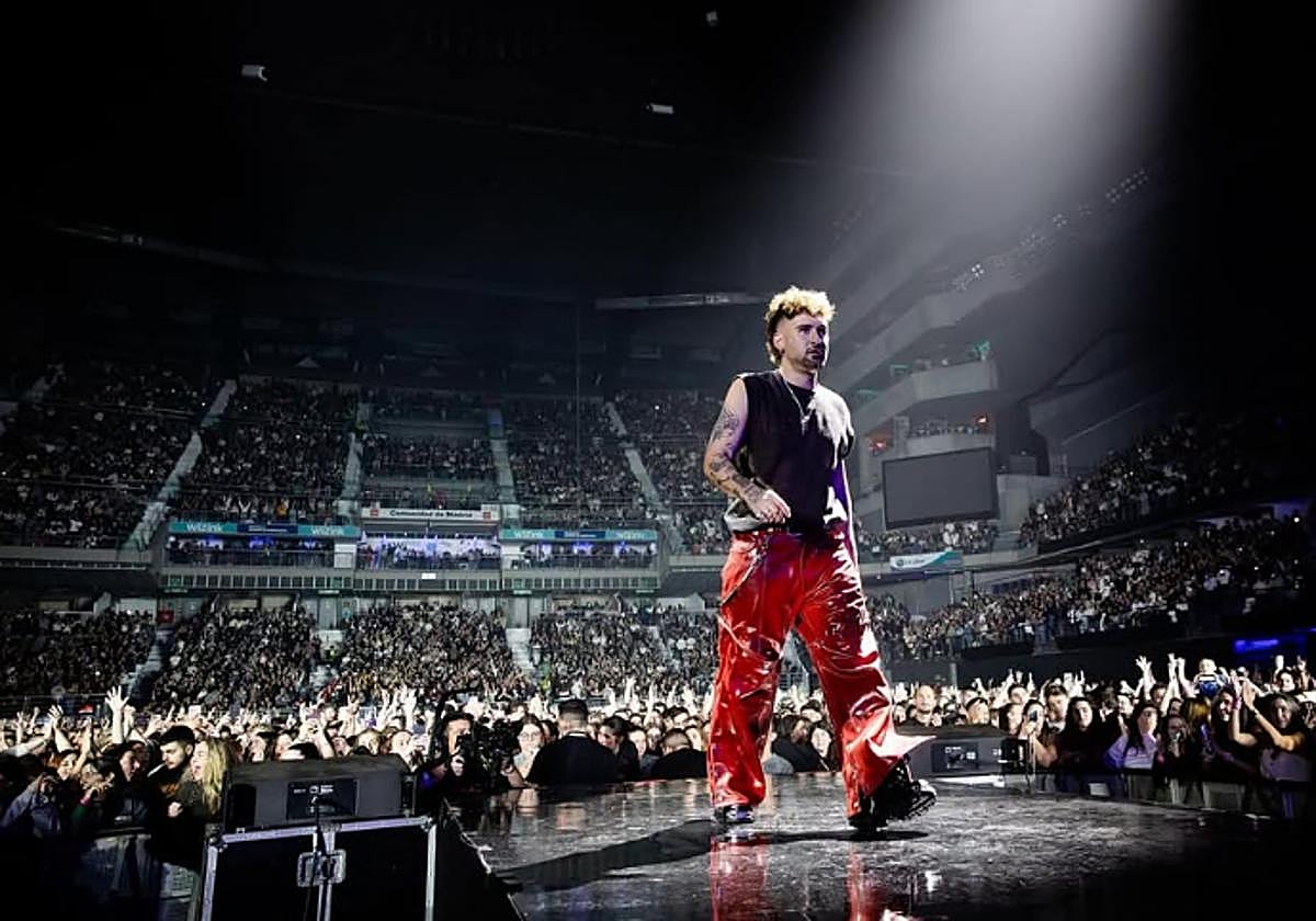 Dani Fernández durante uno de sus conciertos