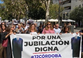 El Colegio de Procuradores de Córdoba se suma a la manifestación por la defensa de las pensiones de los mutualistas