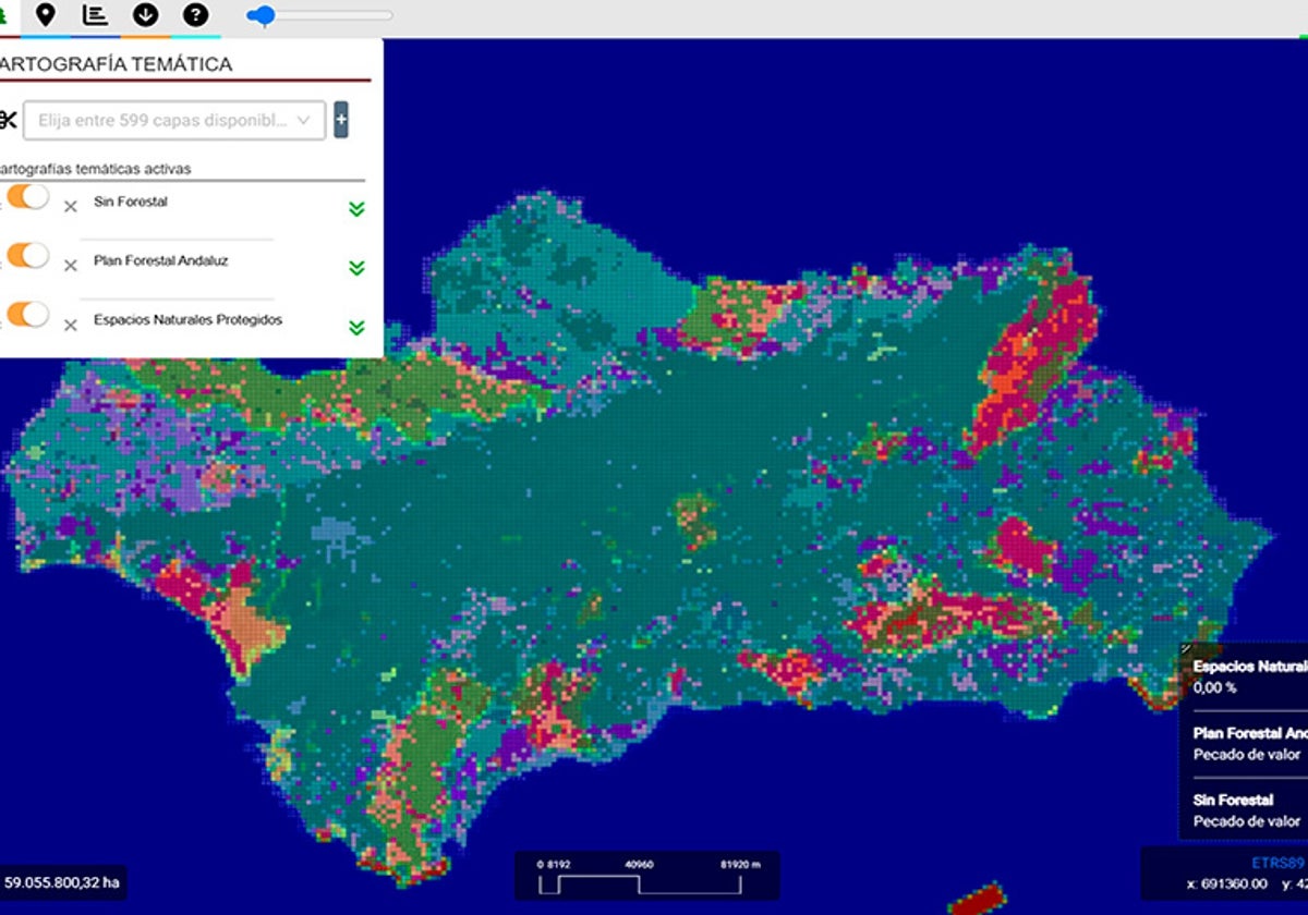 Imagen tomada del Visor de Indicadores Forestales