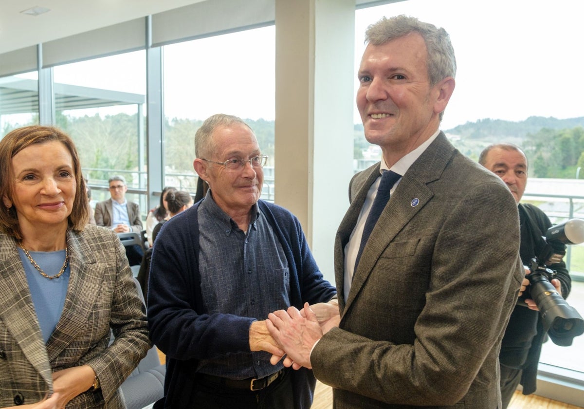 El presidente de la Xunta, Alfonso Rueda, en un acto este miércoles en Santiago