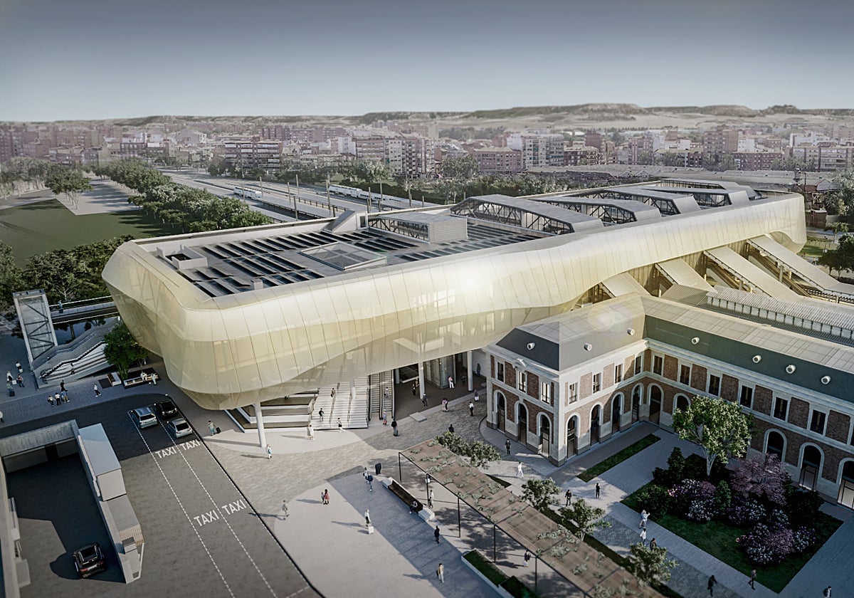 Infografía de la nueva estación de Valladolid