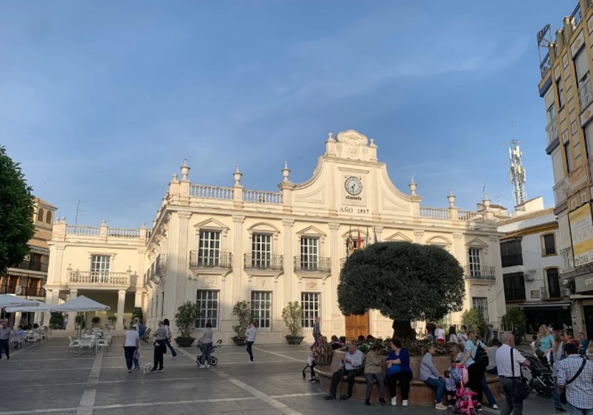 Plaza de España de la localidad egabrense