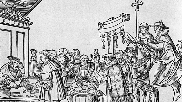 La venta de Indulgencias que Martin Lutero combatió en el siglo XVI