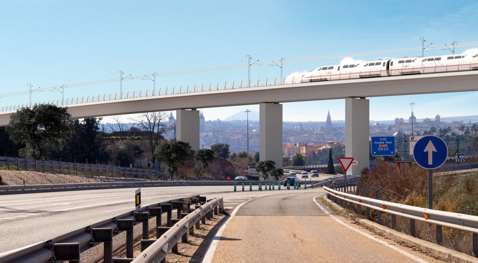 Imágenes del impacto visual del AVE sobre Toledo