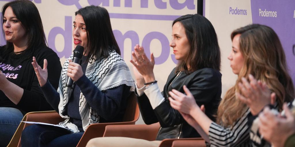 Escrache a Irene Montero: «No han parado de aumentar las agresiones sexuales y las violaciones por vuestra culpa»