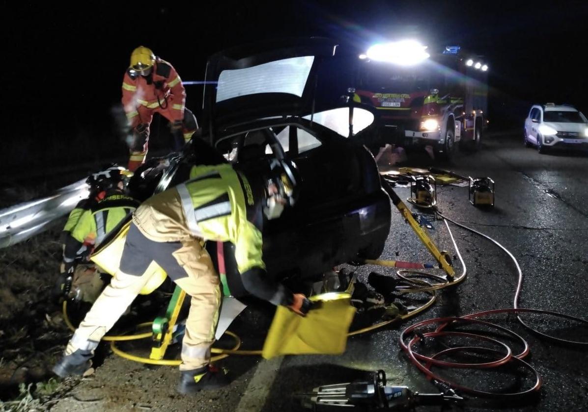 Estado en el que quedó el vehículo tras el accidente