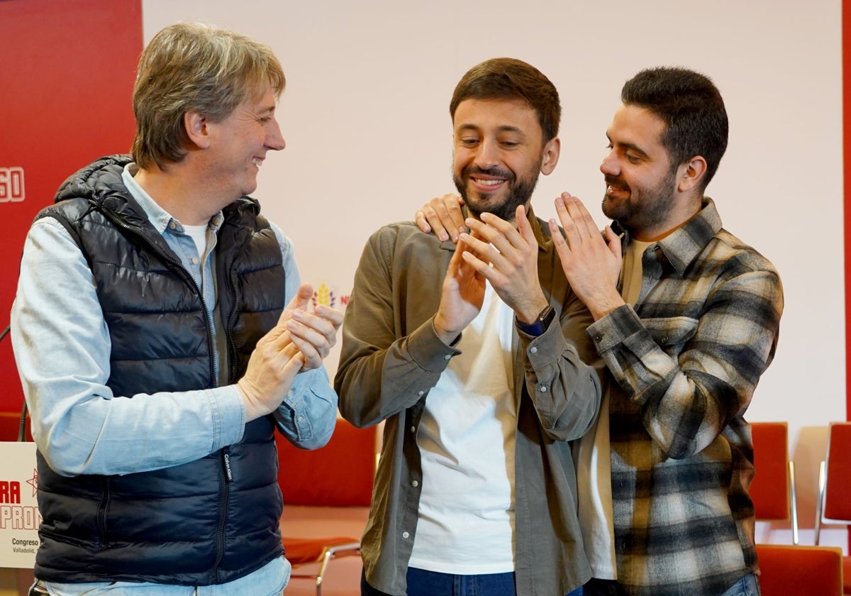 Carlos Martínez, Fran Díaz y Diego Vallejo, en el Congreso de Juventudes Socialistas Castilla y León