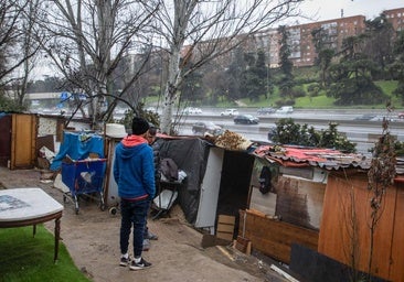 El poblado de chabolas de la M-30 que enterrará el cubrimiento de Ventas