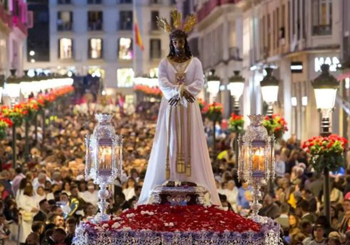 Imagen del Jesús Cautivo en la Semana Santa de Málaga