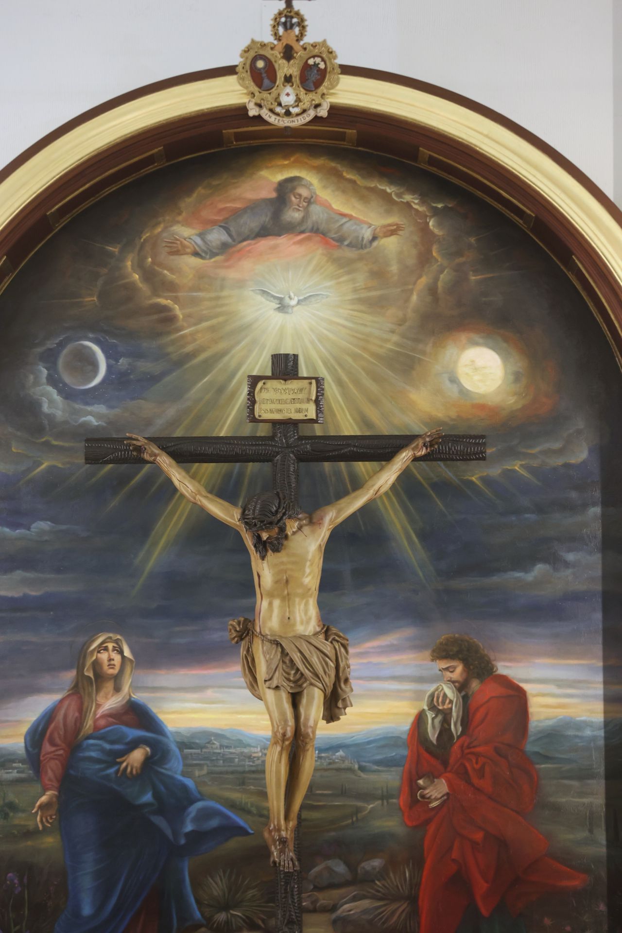 La bendición de la obra pictórica de Rafael Castejón para el Cristo de la Confianza de Córdoba, en imágenes