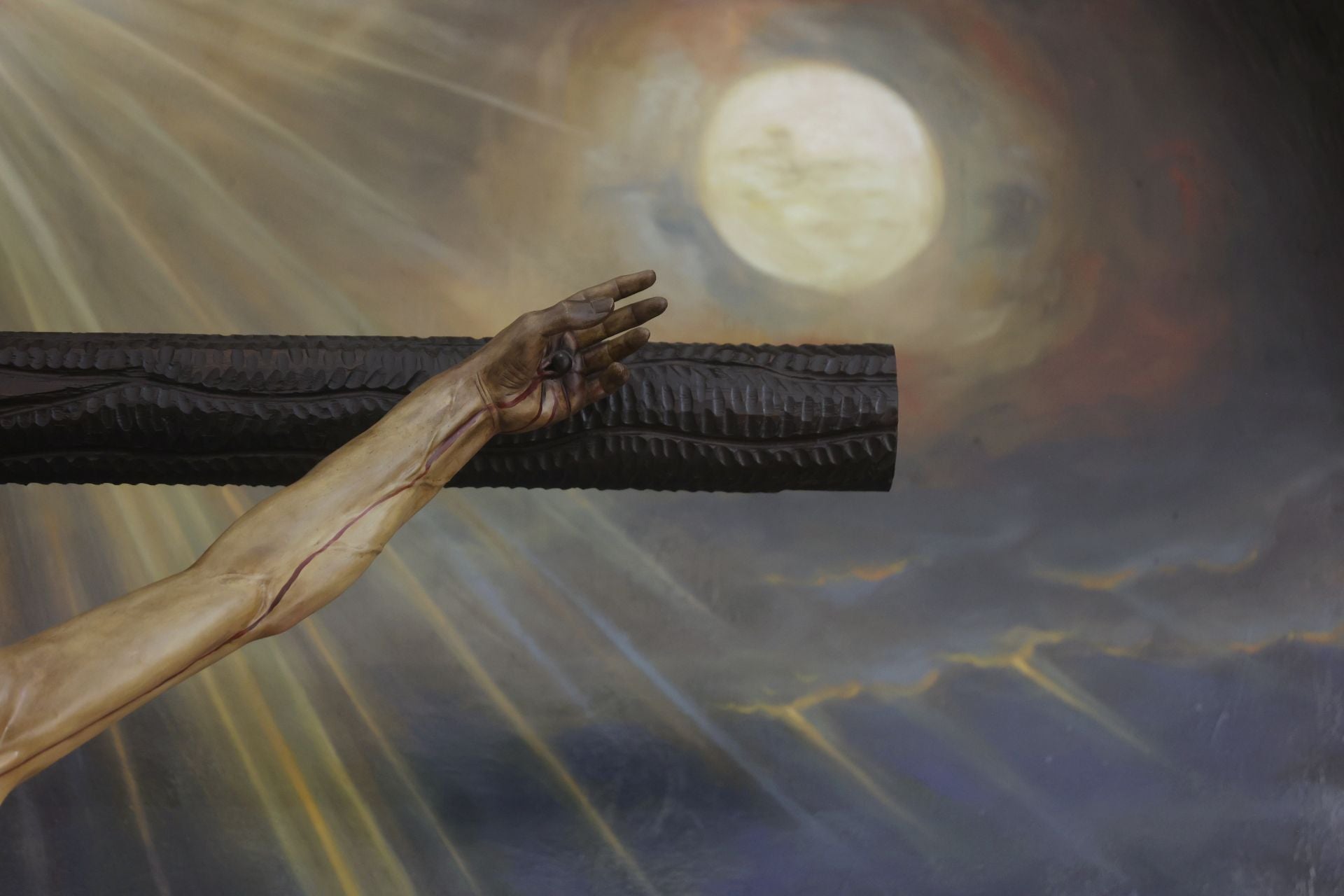 La bendición de la obra pictórica de Rafael Castejón para el Cristo de la Confianza de Córdoba, en imágenes