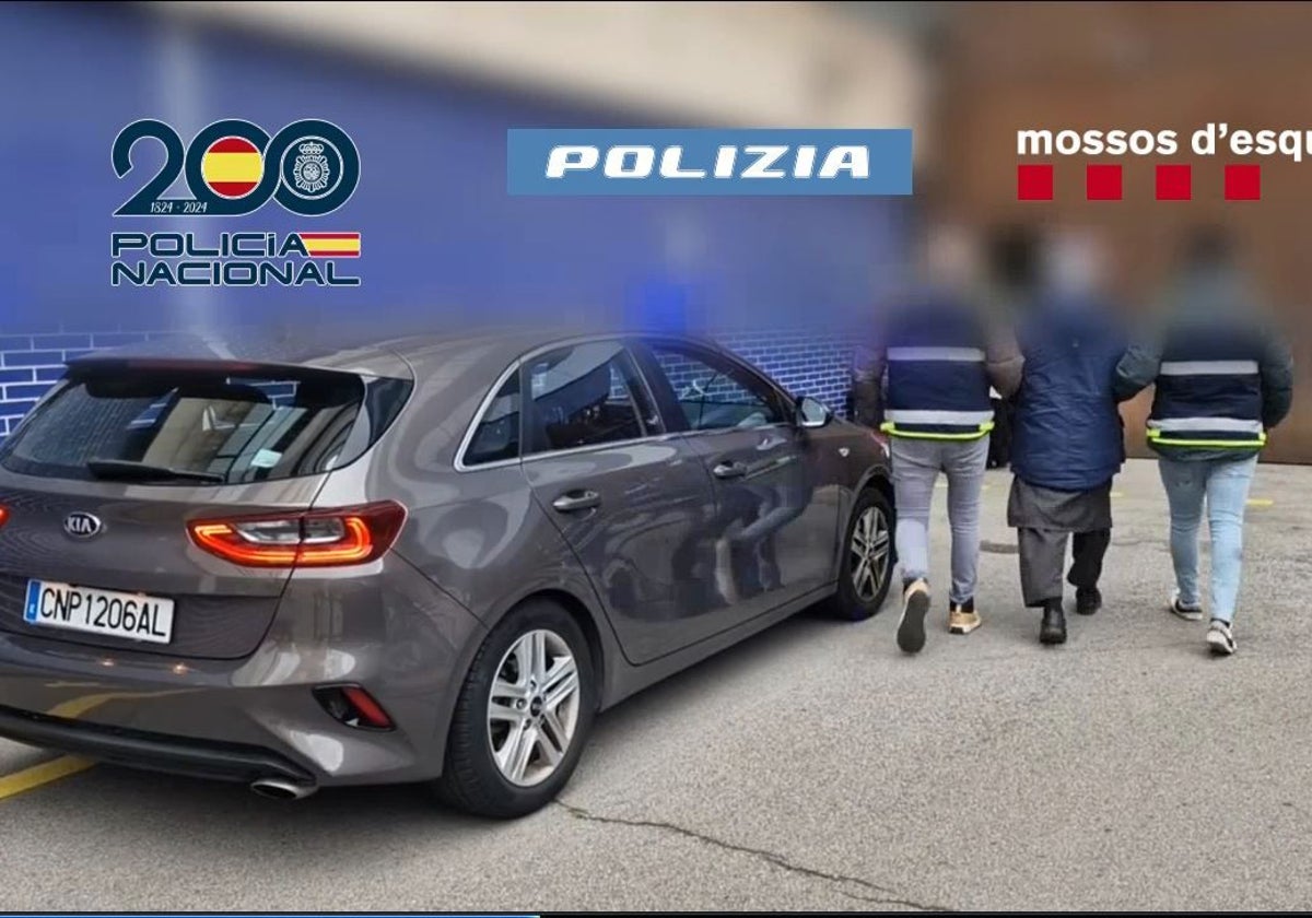 Uno de los detenidos en la operación