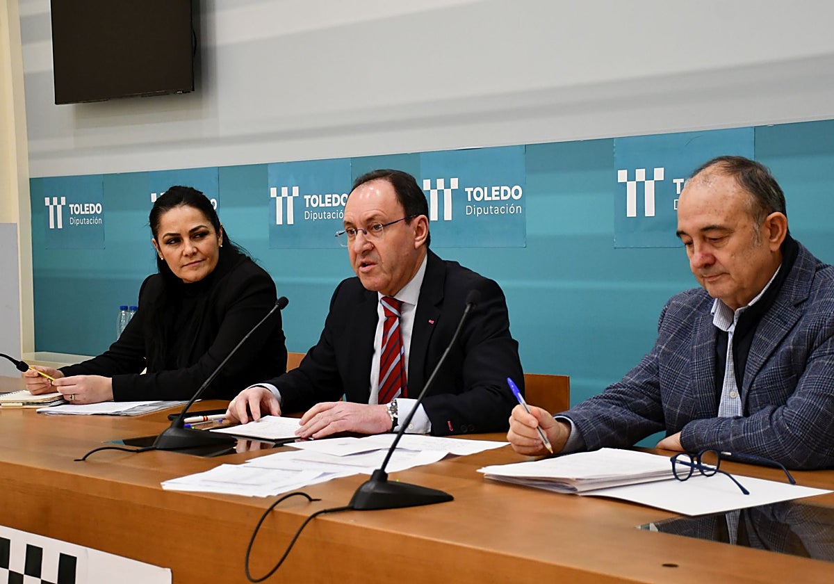 Guerrero y Lominchar en la rueda de prensa de presentación del plan de ayudas