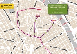 Manifestaciones del 8M Valencia 2025: horario, recorrido y calles cortadas