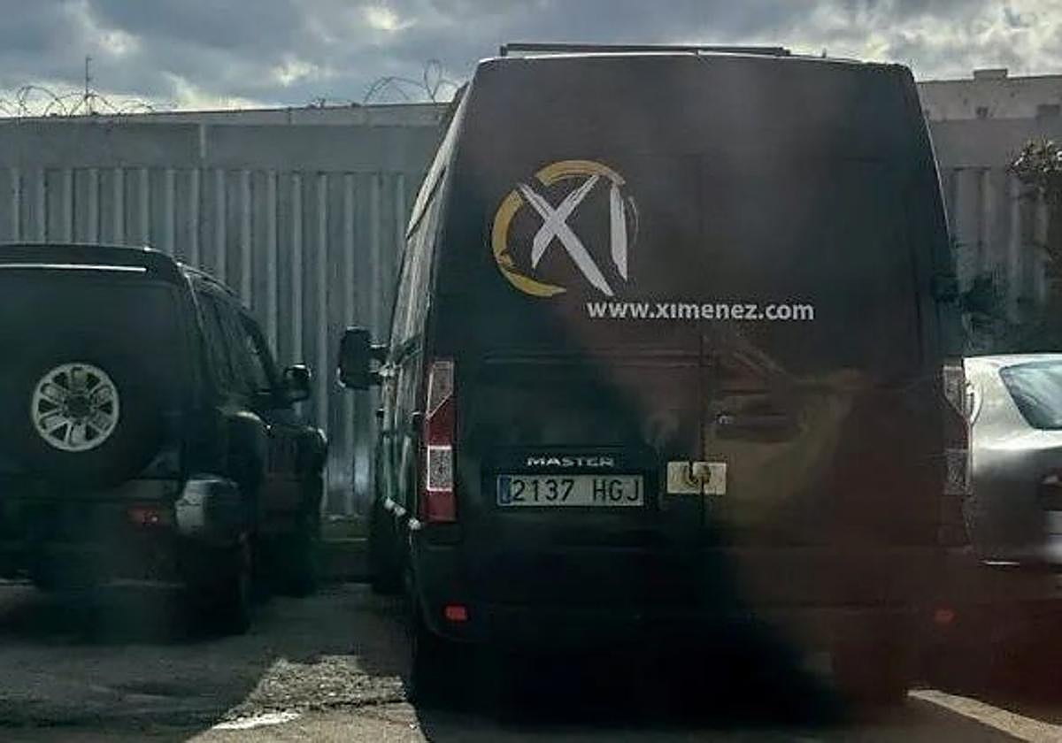 Furgoneta utilizada para transportar la droga