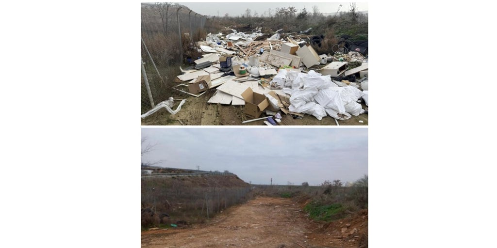 El Ayuntamiento de Toledo retira 150 metros cúbicos de escombros en las riberas del río Tajo