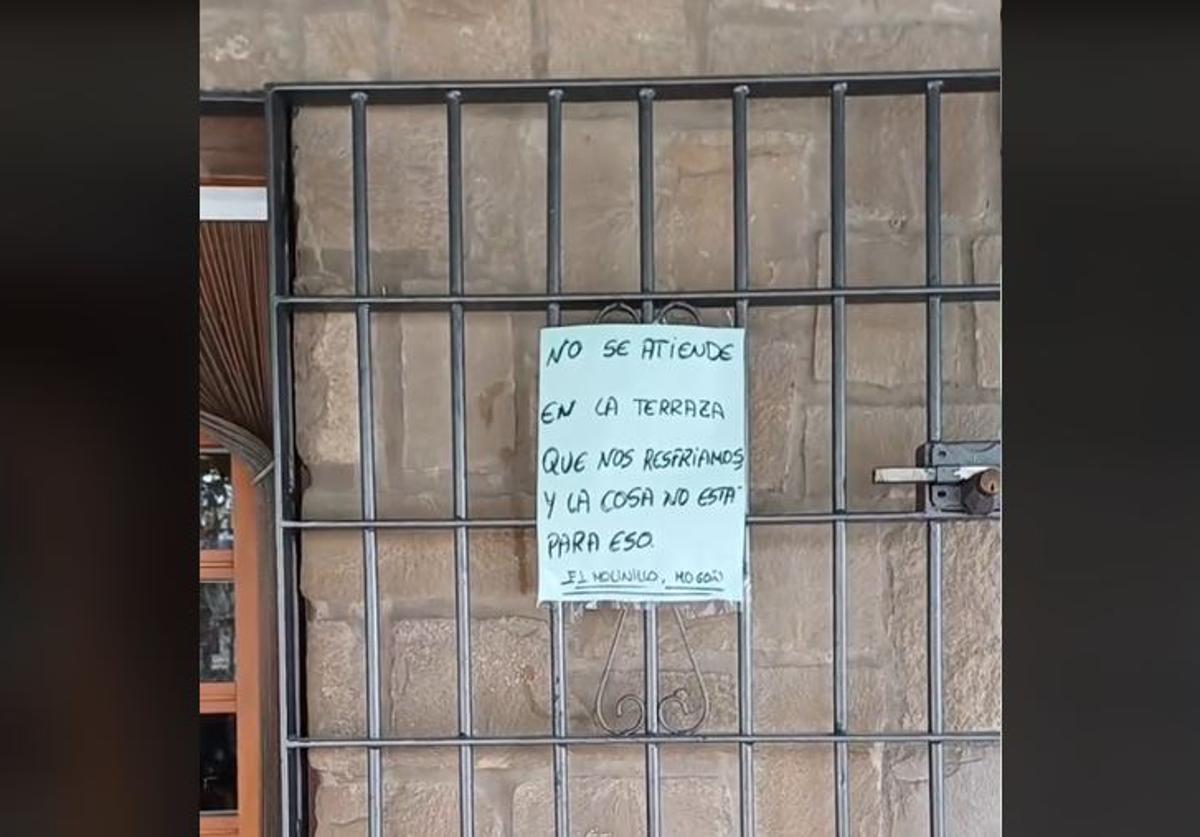 El curioso mensaje de un bar de Jaén ha acaparado las redes sociales