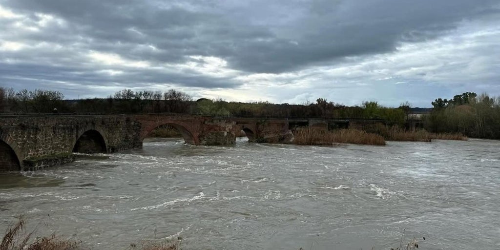 El caudal del río Tajo bate un nuevo récord a su paso por Talavera y sextuplica lo de hace una semana, con más de 600 m³/s