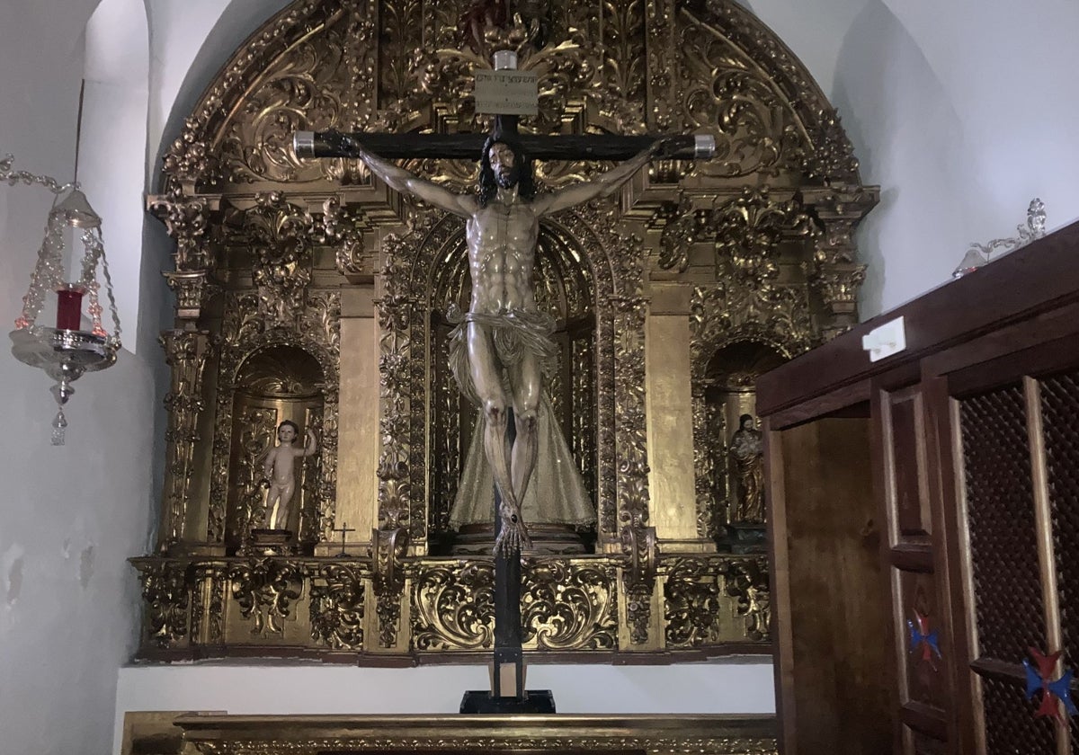 El Cristo de la Providencia, en la capilla bautismal de la Trinidad