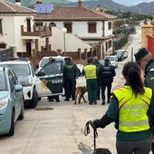 Momento de la búsqueda del desaparecido en Almogía