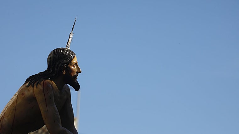 El Señor Amarrado a la columna, un Domingo de Ramos