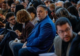 Junqueras, durante el congreso de ERC