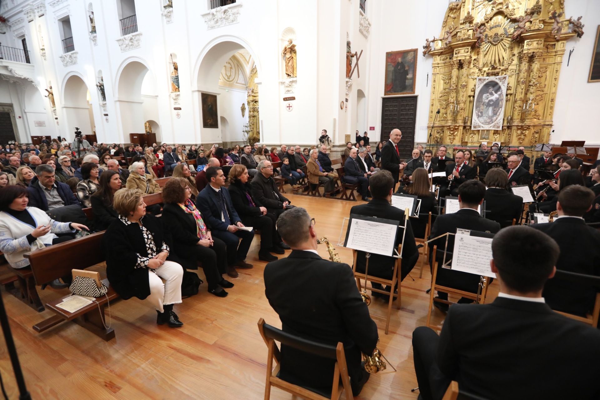 Lleno total en la iglesia de los Jesuitas de Toledo se llena para escuchar a la Banda Sinfónica Municipal de Madridejos