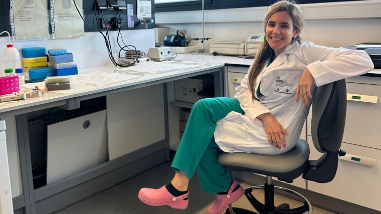 Beatriz Gros, durante una jornada de actividad en el Imibic