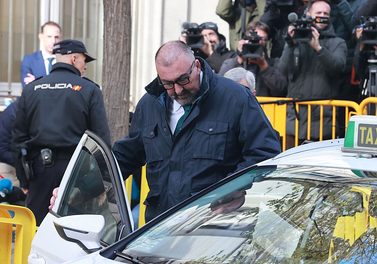 Koldo García Izaguirre a su llegada al Tribunal Supremo