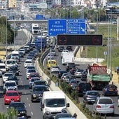 Atasco en la A-7 a la altura de Marbella