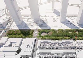 Un bulevar verde a los pies de las Cuatro Torres para rematar la Castellana