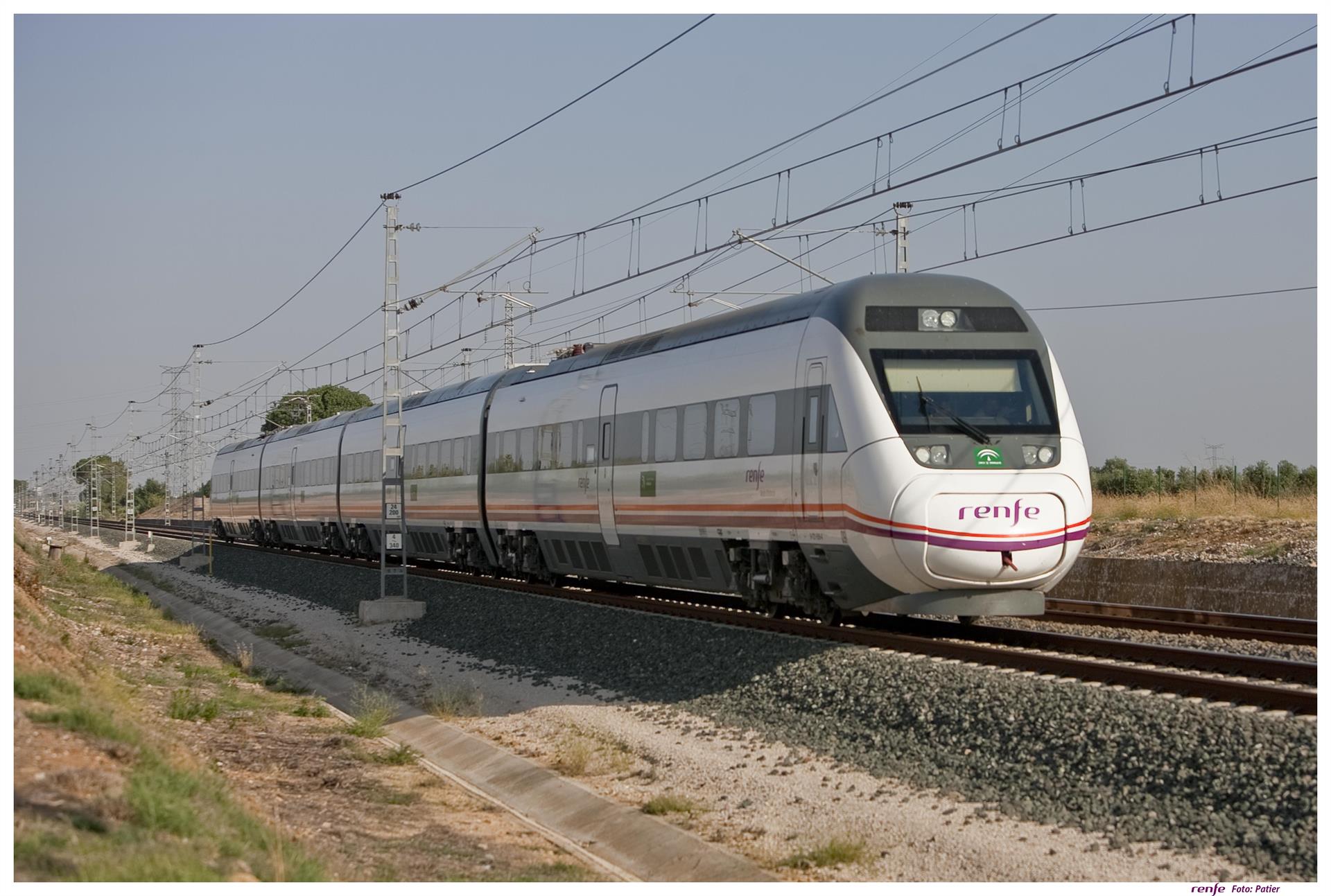 Cortada la línea de tren Huelva-Sevilla por acumulación de agua tras las intensas lluvias