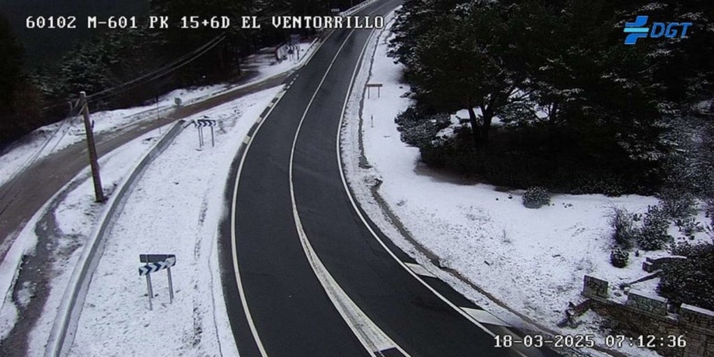 Alerta en la Sierra: Madrid informa del uso obligatorio de cadenas en Navacerrada y Cotos y anuncia cortes en las carreteras por la nieve