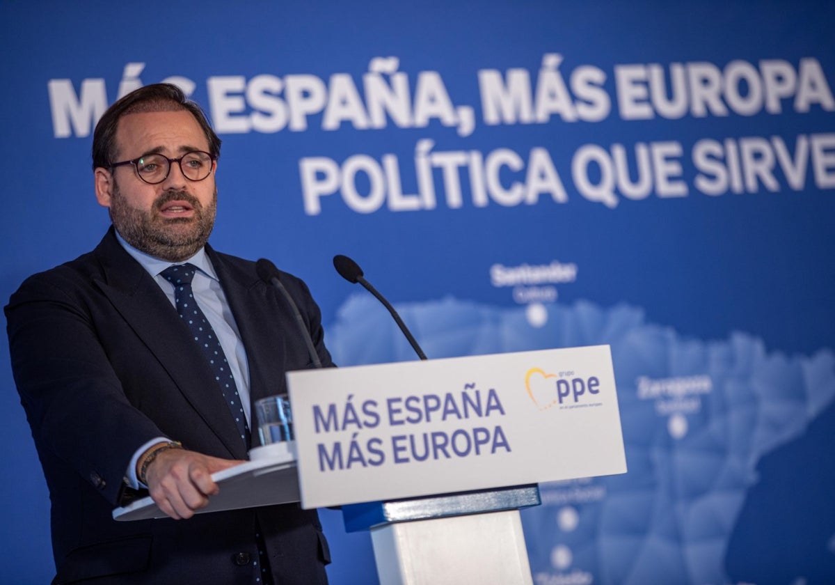 Paco Núñez, en el foro 'Más España, más Europa', en Toledo