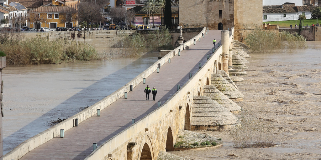 Los romanos ya lo predijeron y así construyeron el puente de Córdoba para evitar que se derrumbase con las riadas